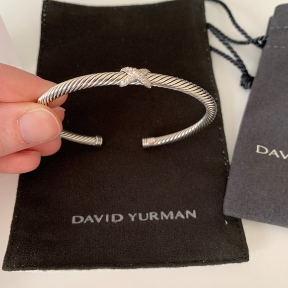 David Yurman X Classic Cable Station Bracelet - Picture 1 of 5